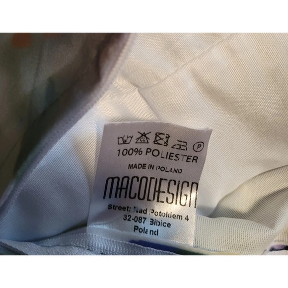 Macodesign Throw Pillow 18x18 Purple Flower Collection Poland Decor Vibrant - Picture 4 of 10